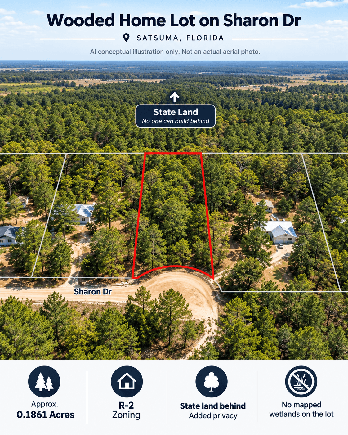 0.19 acre residential zoned land for sale in Putnam County, FL, photo 10