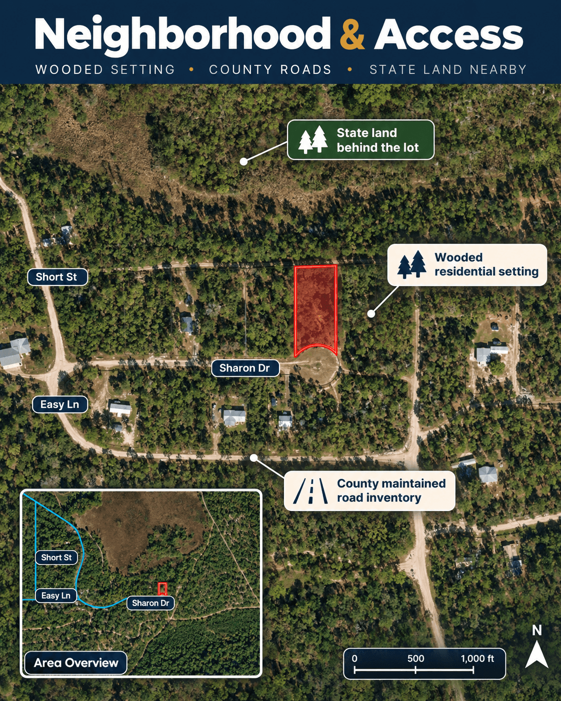 0.19 acre residential zoned land for sale in Putnam County, FL, photo 8